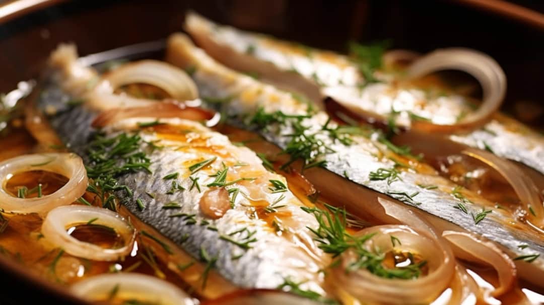 Śledzie w occie: przepis na śledzie w zalewie octowej z cebulą