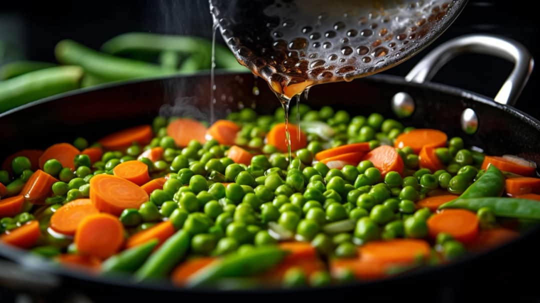 Marchewka z groszkiem na ciepło - przepis